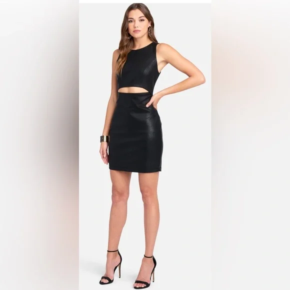 bebe | Dresses | Bebe Vegan Leather Cutout Dress Size L | Poshmark bebe | Dresses | Bebe Vegan Leather Cutout Dress Size L | Poshmark